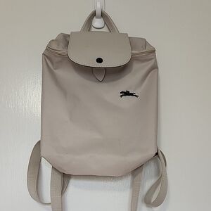Longchamp Light Beige Backpack